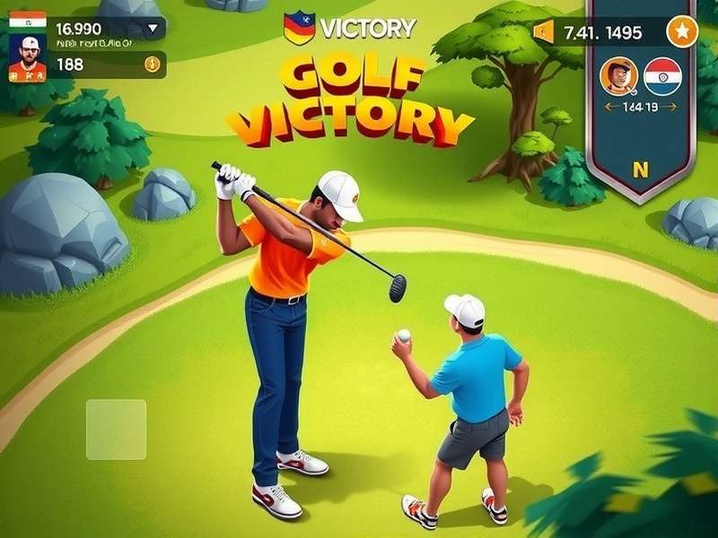 Indian players enjoying Golf Clash Victory